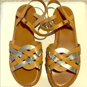 Vegan leather sandals